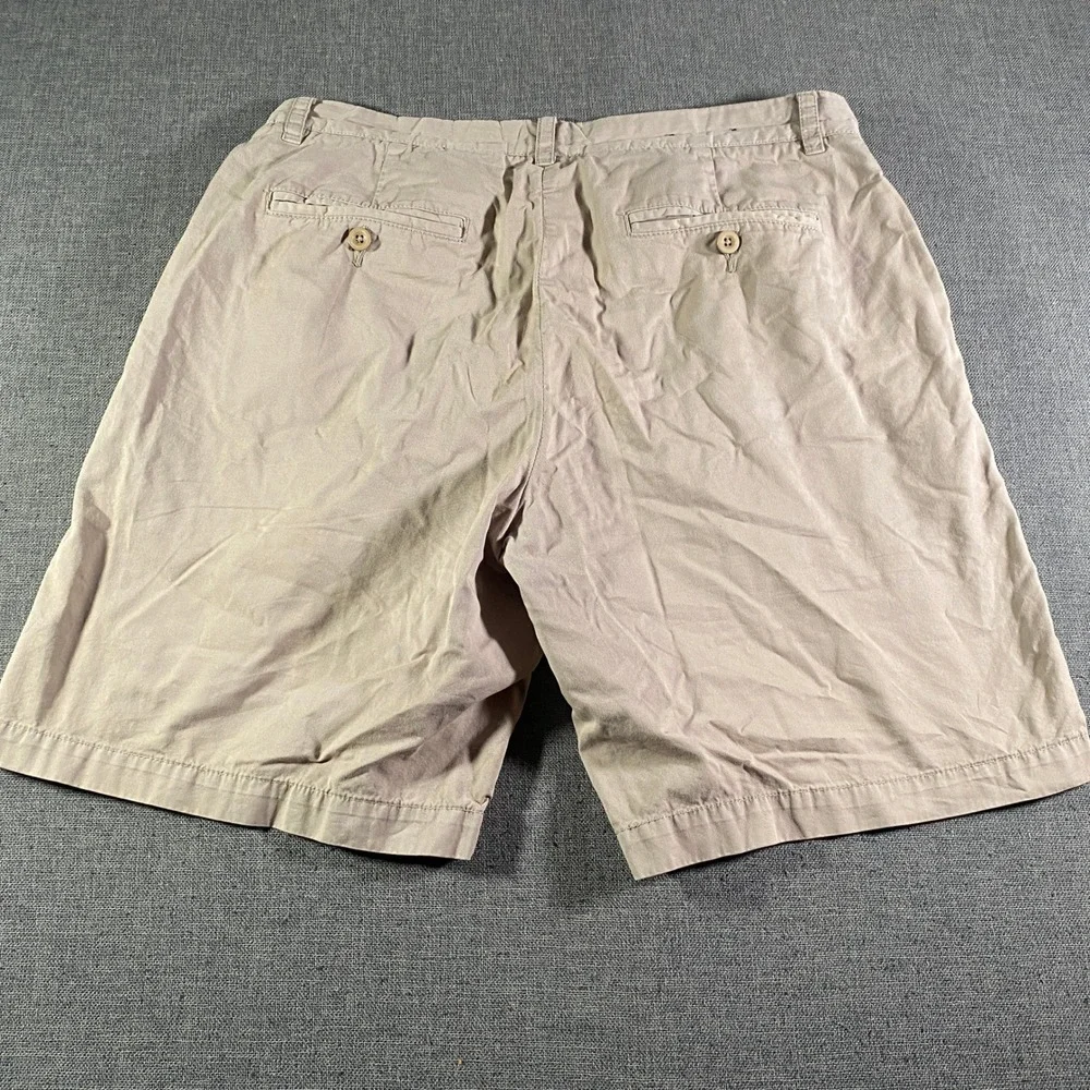 MDumas & Sons 9 Incher Khaki Shorts Mens Size 33 Casual Flat Front‎